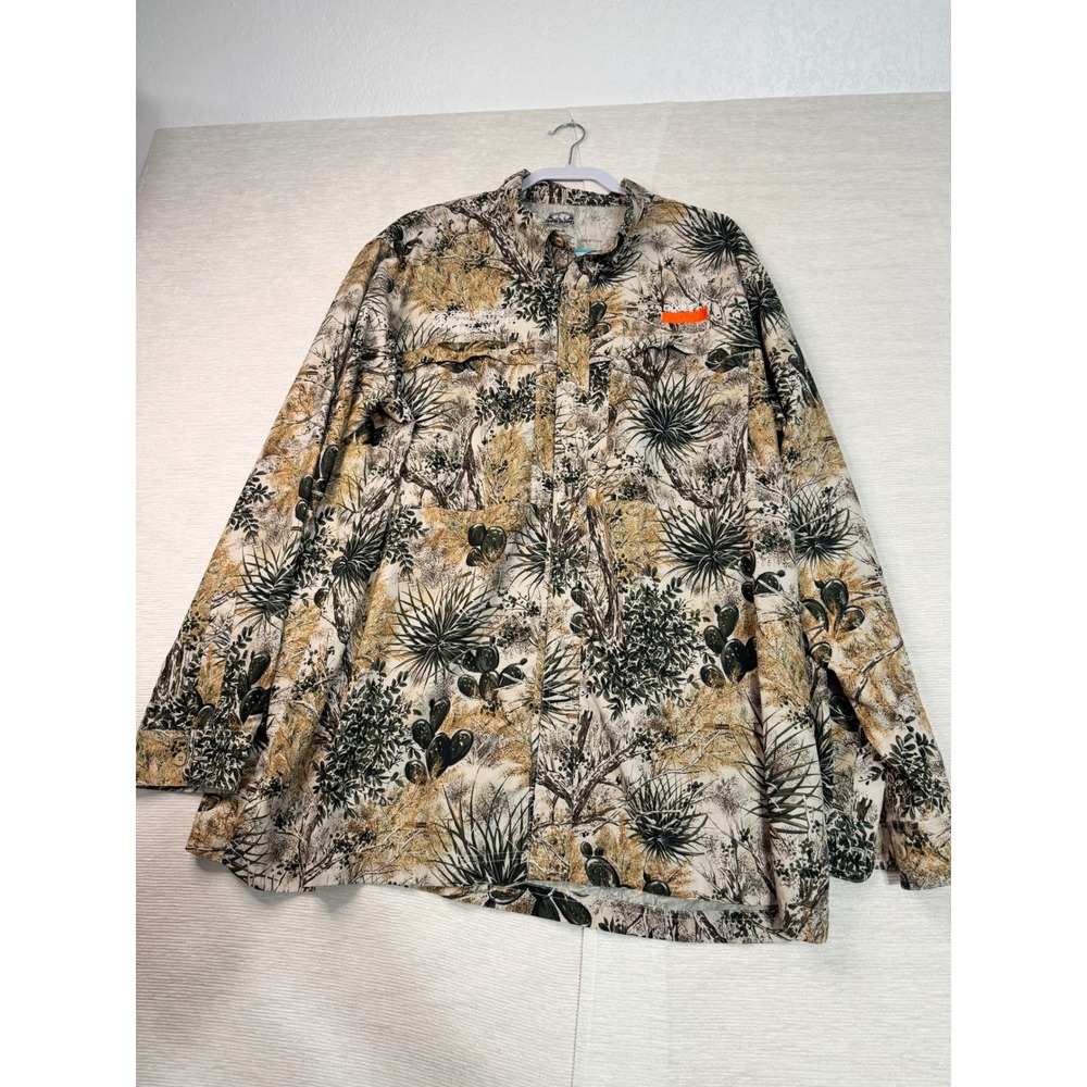 Game Guard Outdoors Mens 3XL Desert Camo Fishing Shirt Boise Cascade Dixieply